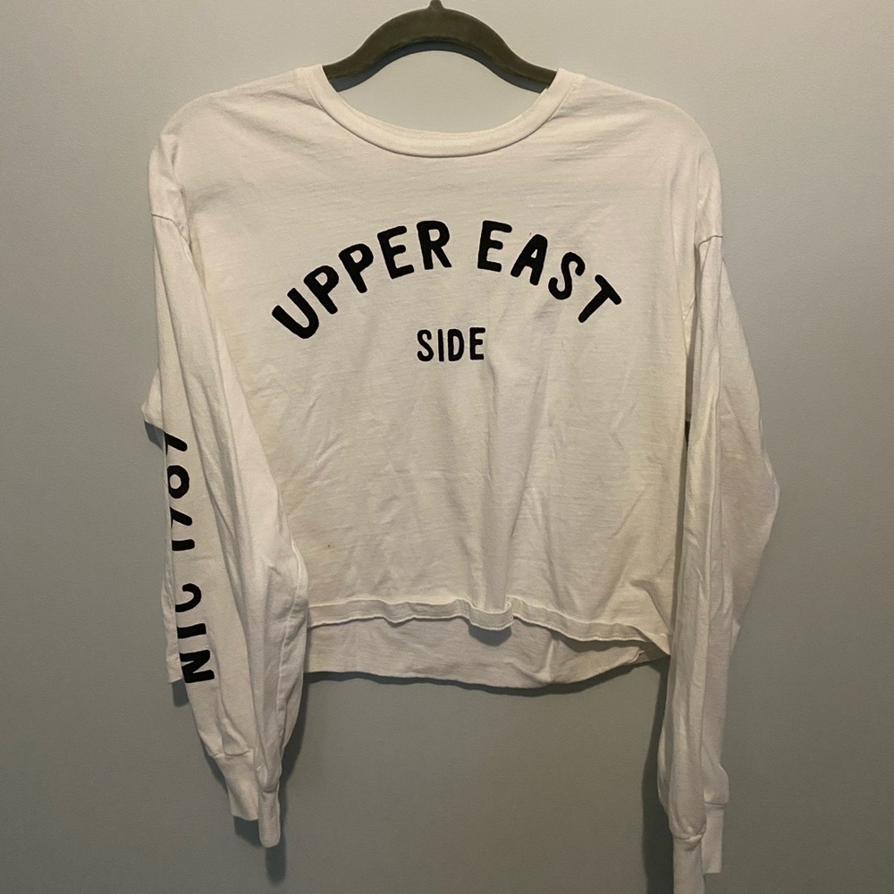 Forever 21 Gossip Girl Cropped Long Sleeve
